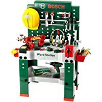 Los mejores  - Theo Klein 8485 Banco de trabajo- 150 piezas- Incluye destornillador eléctrico- set de construcción- máquina amoladora y…